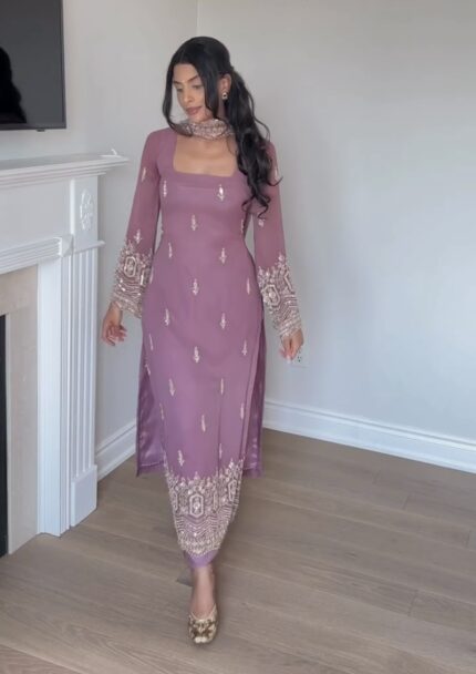 ADAA HAND EMBROIDERED SUIT SET