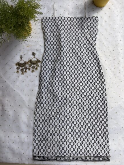 White long Strappy Kurti